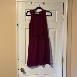 Burgundy Ann Taylor Loft Shift Dress